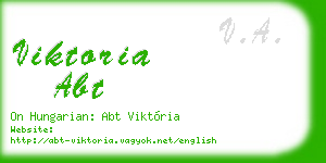 viktoria abt business card